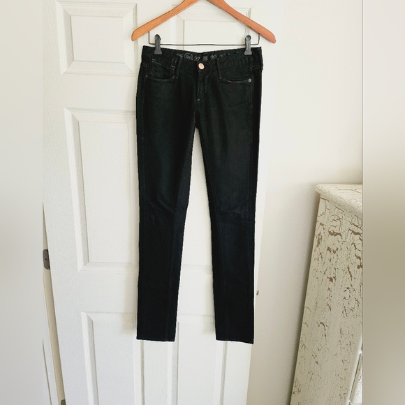 Earnest Sewn 26 Actual 29x34 Black Skinny Excellent Condition - Picture 1 of 6